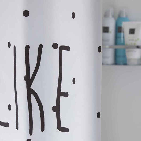 Sealskin Tenda da Doccia Lyrics 180 cm Bianca e Nera 233581319