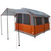 vidaXL Tenda Familiare con tetto Grigio e arancione 324 x 255 x 230 cm