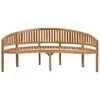 vidaXL Panchina a Forma di Banana 200 cm in Legno Massello di Teak