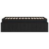 vidaXL Struttura letto con contenitore Rovere nero 90 x 190 cm