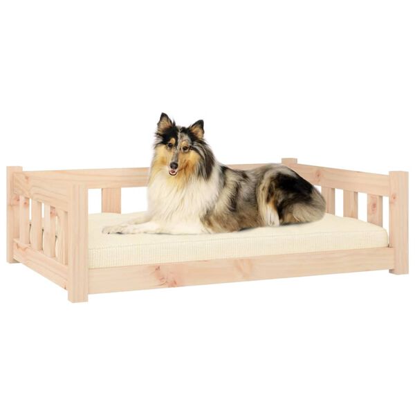 vidaXL Cuccia per Cani 95,5x65,5x28 cm in Legno Massello di Pino