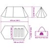 vidaXL Tenda da Campeggio per 3 Persone Blu Impermeabile