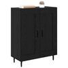 vidaXL Credenza Rovere Nero 69,5 x 34 x 90 cm