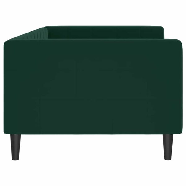 vidaXL Letto da Giorno Verde Scuro 90x200 cm in Velluto