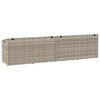 vidaXL Baule da Giardino Grigio Chiaro 220x50x58 cm in Polyrattan