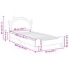 vidaXL Struttura letto bambini con testata Rosa 90 x 200 cm PU