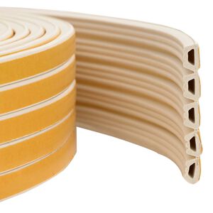 vidaXL Nastro adesivo per finestre Bianco 10 x 6 mm 12 m Schiuma EPDM