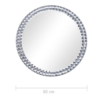 vidaXL Specchio da Parete 60 cm in Vetro Temperato