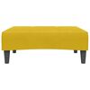 vidaXL Poggiapiedi Giallo 77x55x31 cm in Velluto