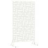 vidaXL Schermo per Privacy 100 x 50 x 180 cm Acciaio Bianco