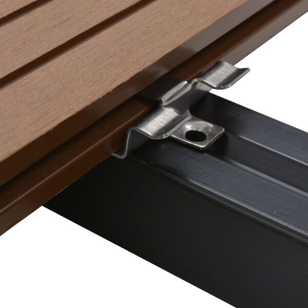 vidaXL Clip per Decking 100 pz con 200 Viti in Acciaio Inossidabile