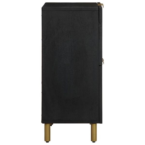 vidaXL Credenza Nera 60x33x75 cm in Legno Multistrato