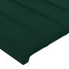 vidaXL Testiere 2 pz Verde Scuro 72x5x78/88 cm in Velluto