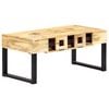 vidaXL Tavolino Forma a Musicassetta 100x52x45cm Legno Massello Mango