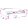 vidaXL Divano Letto con Materasso Tortora 100x200 cm in Tessuto