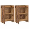 vidaXL Comodini 2 pz Legno antico 40 x 30 x 60 cm Legno ingegnerizzato