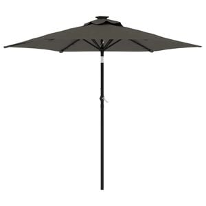 vidaXL Ombrellone Giardino con Palo in Acciaio Antracite 225x225x212cm