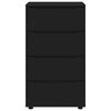 vidaXL Armadi di Stoccaggio 2 pcs Nero 60 x 48 x 105 cm