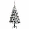 vidaXL Albero di Natale artificiale con 150 LED Bianco 150 cm