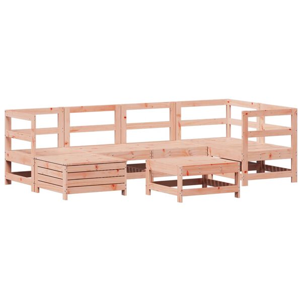 vidaXL Set Divani da Giardino 7 pz in Legno Massello Abete Douglas