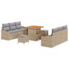vidaXL Set Divano da Giardino 9 pz 8-Numero di posti