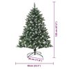 vidaXL Albero di Natale artificiale con 150 LED Verde 120 cm