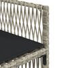 vidaXL Set Pranzo Giardino 11pz con Cuscini Grigio Chiaro Polyrattan