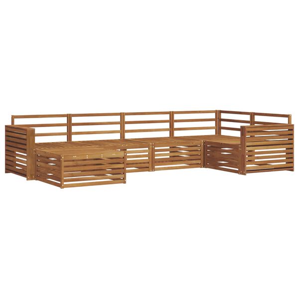 vidaXL Set di divani da esterno 6 pcs Naturale