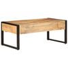 vidaXL Tavolino da Salotto 100x54x40 cm Legno Massello Mango e Ferro