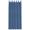 vidaXL Tende in Voile con Passanti 2 pz Blu Reale 140x245 cm