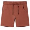 vidaXL Pantaloncini per Bambini con Coulisse Marrone 128