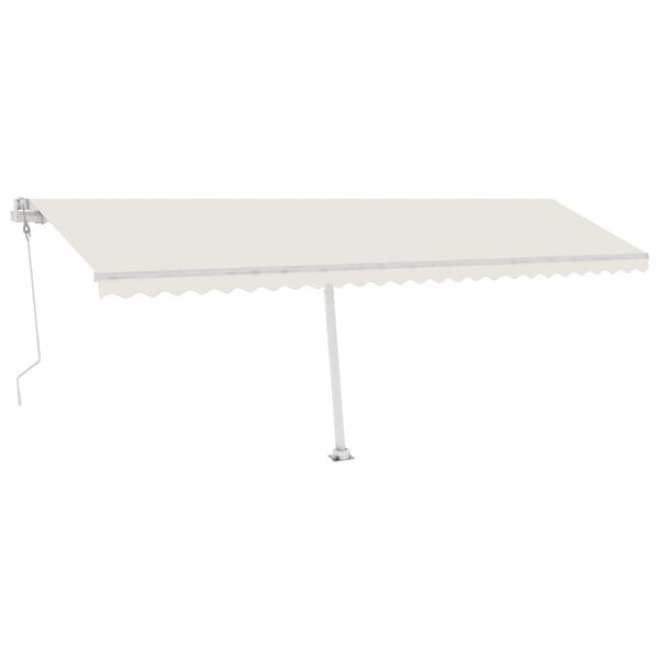 vidaXL Tenda da Sole Autoportante Automatica 600x350 cm Crema