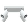 vidaXL Faretto da soffitto Bianco 26 x 26 x 16.5 cm Acciaio