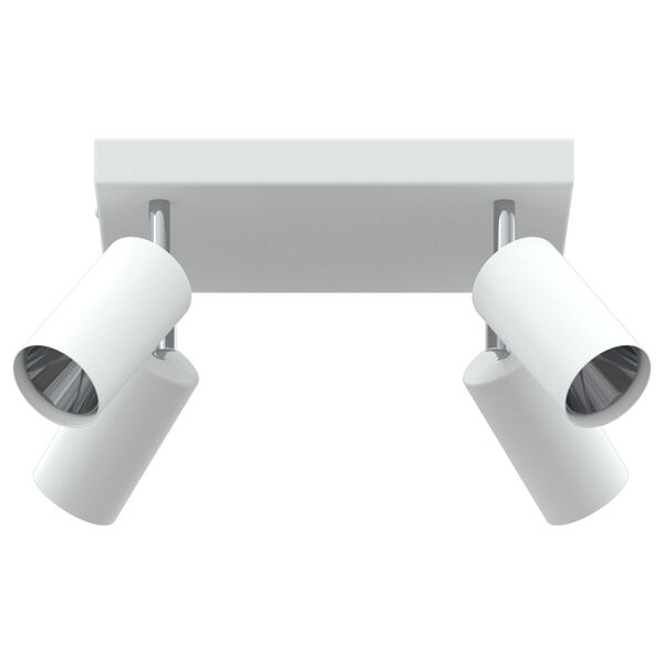 vidaXL Faretto da soffitto Bianco 26 x 26 x 16.5 cm Acciaio