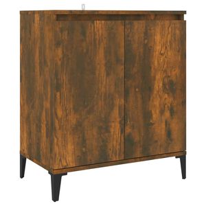 vidaXL Credenza Rovere Fumo 60x35x70 cm in Legno Multistrato