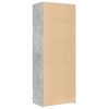 vidaXL Credenza Grigio Cemento 70x42,5x185 cm in Legno Ingegnerizzato