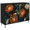 vidaXL Credenza LOCHEM Rovere Nero 102 x 33 x 76 cm