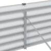 vidaXL Letto rialzato da giardino 775 x 100 x 36 cm Acciaio zincato