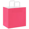 vidaXL Sacchetti di Carta 50 pz con Manici Rosa 26x17x25 cm