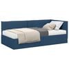 vidaXL Struttura Letto Angolare con Materasso 2 pz Blu 90 x 200 cm