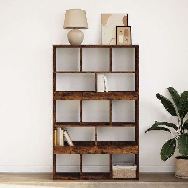 vidaXL Libreria Rovere Fumo 100x33x156,5 cm in Truciolato