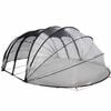 vidaXL Tenda da piscina a cupola Trasparente 538 x 440 x 204 cm PVC