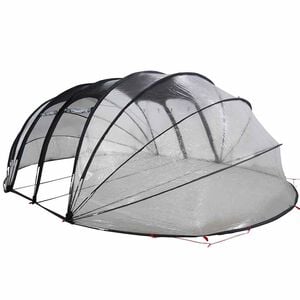 vidaXL Tenda da piscina a cupola Trasparente 538 x 440 x 204 cm PVC