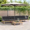 vidaXL Set Divani Pallet Giardino 4pz Cuscini Legno Massello Acacia