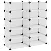 vidaXL Scarpiera Trasparente 84x32x88,5 cm in PP