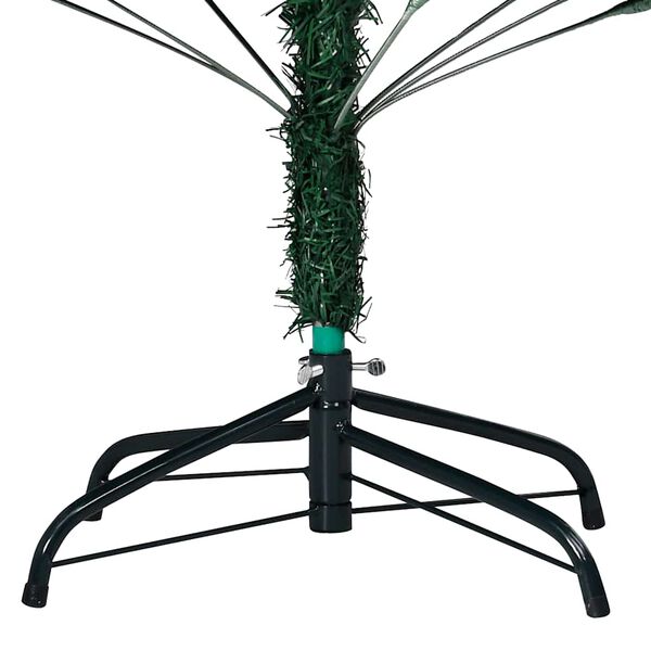 vidaXL Albero di Natale Preilluminato con Palline Verde 180 cm PVC