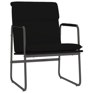 vidaXL Sedia Lounge Nera 55x64x80 cm in Similpelle