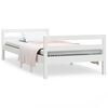 vidaXL Giroletto senza Materasso Bianco 80x200 cm Legno Massello Pino