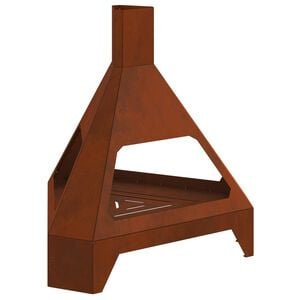 vidaXL Focolare Marrone 50 x 43 x 52 cm