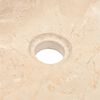 vidaXL Lavello 45x30x12 cm Marmo Lucido Crema